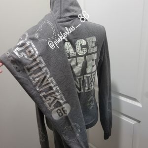 VS PINK VINTAGE BLING PEACE LOVE SET